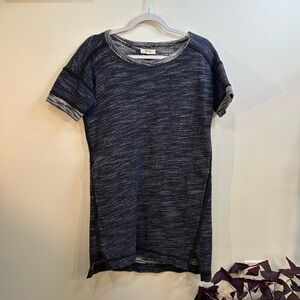 Madewell Navy and White Knit Tunic/Dress